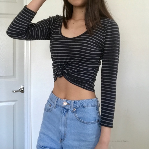 Brandy Melville Tops - ❌SOLD❌Striped Crop Top